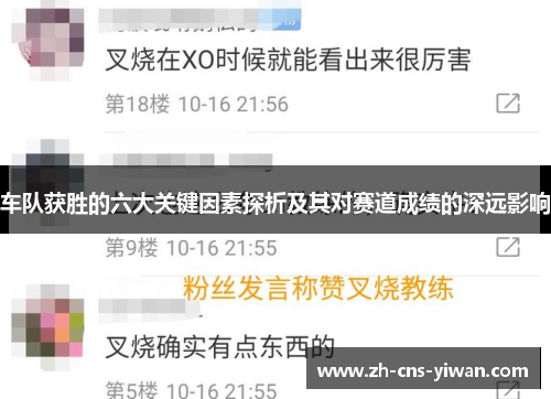 车队获胜的六大关键因素探析及其对赛道成绩的深远影响